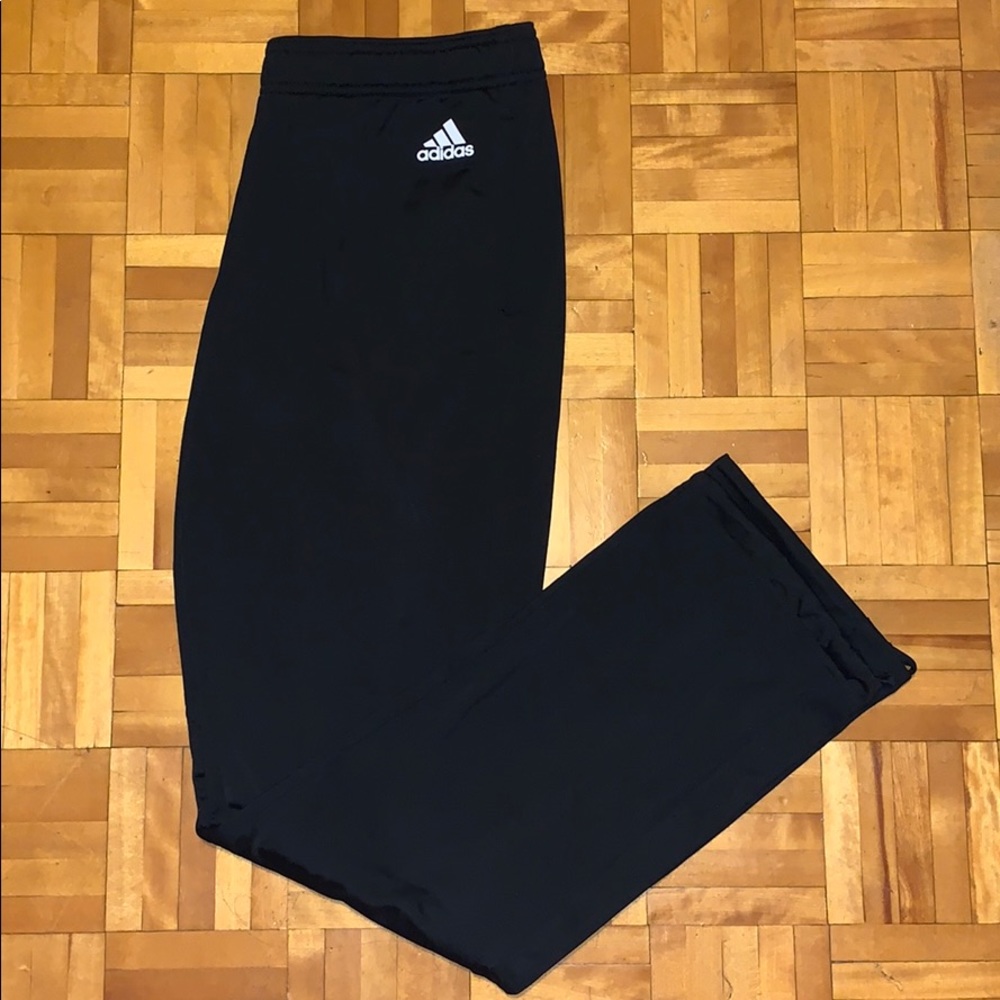 Black adidas joggers